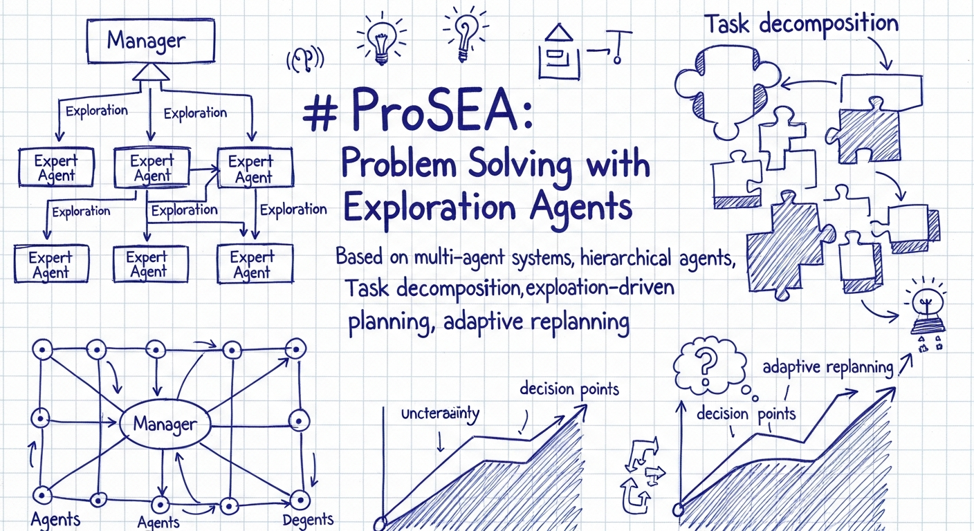 ProSEA: פתרון בעיות באמצעות סוכני חקירה (Exploration Agents)